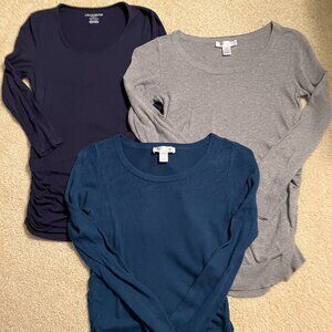 Maternity:  1 Pea in the Pod & 2 Motherhood Tops - XSmall